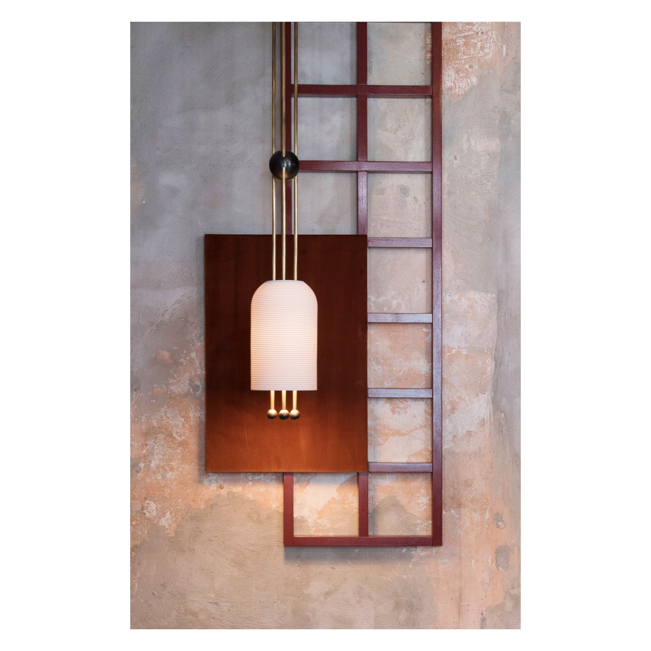 Lantern Glass Pendant Lamp T1703
