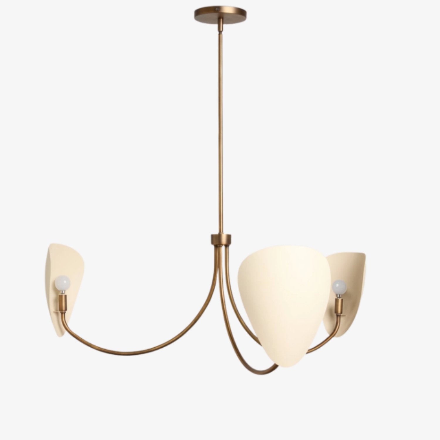 Shella Artistic Chandelier - Curved-arm Design for Dining rooms or Living Rooms T708