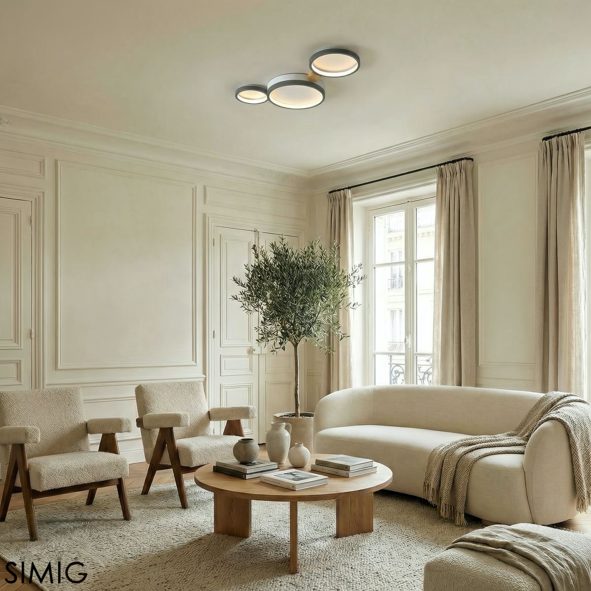 Modern LED Ceiling Lamp - Multi-Branch Design in Nordic Style for Living Room S381
