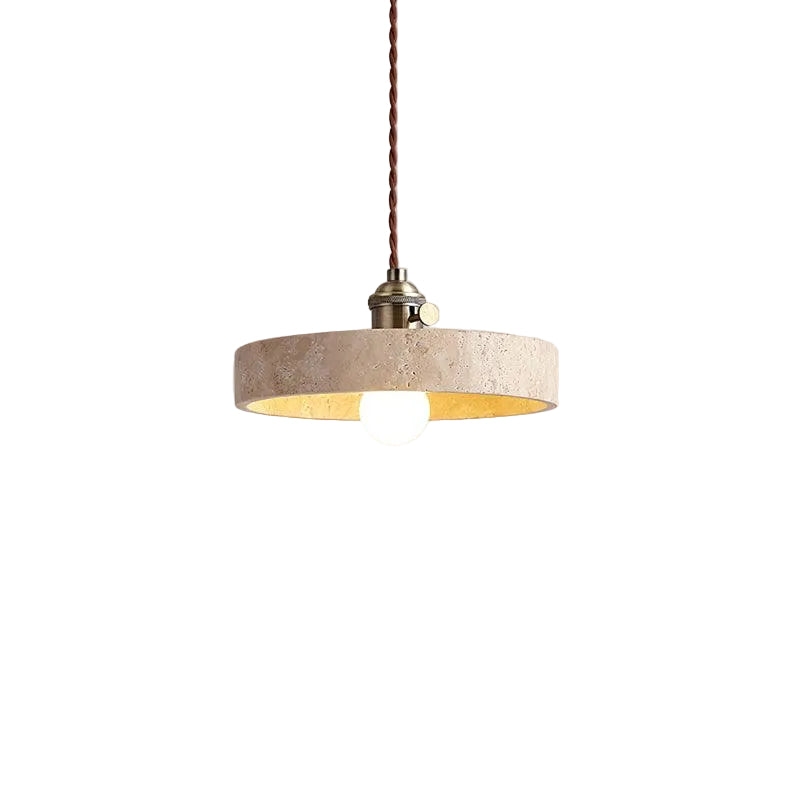 Alagusmo Minimalist Travertine Pendant Light T2116