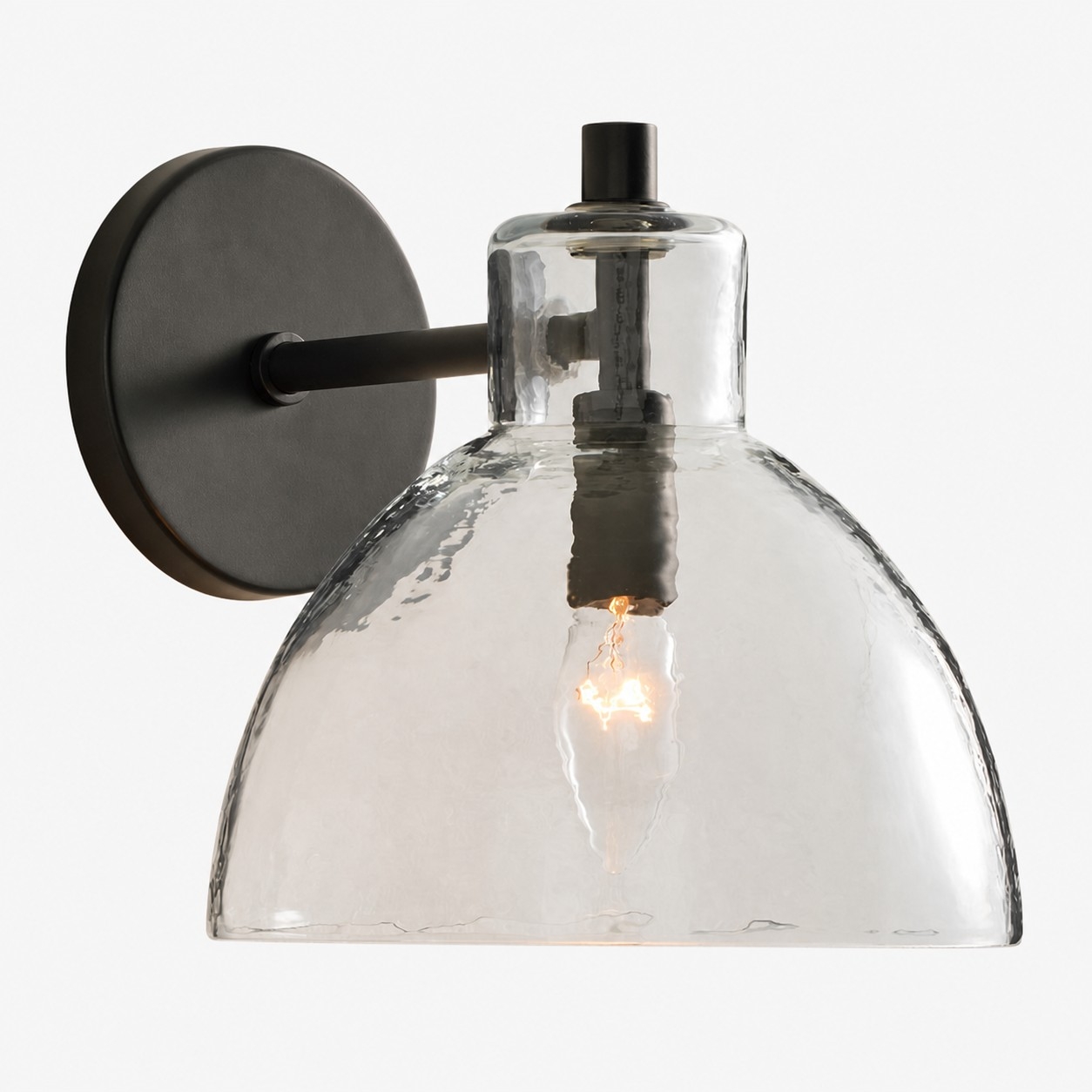 Glavira Elegant Recycled Glass Sconce - Wall Light for Modern Bedroom T049