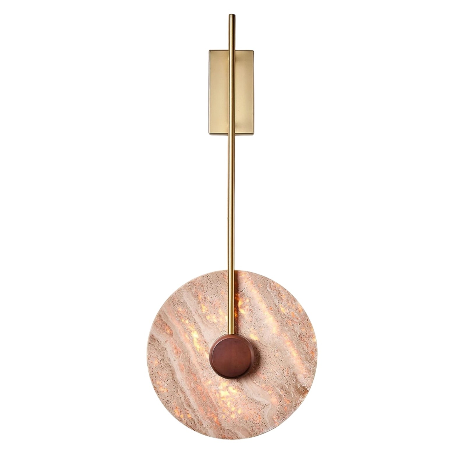 Minimalist Guitar Vertical Design Travertine Wall Sconce S311
