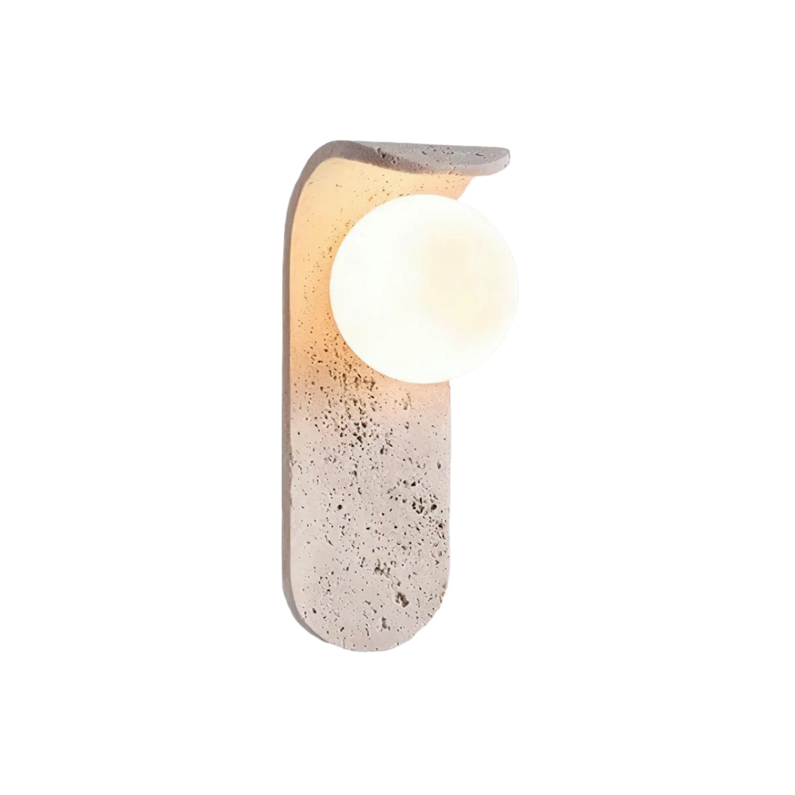 Travertine Wall Lamp - Skateboard-Inspired Modern Bedroom Light S326