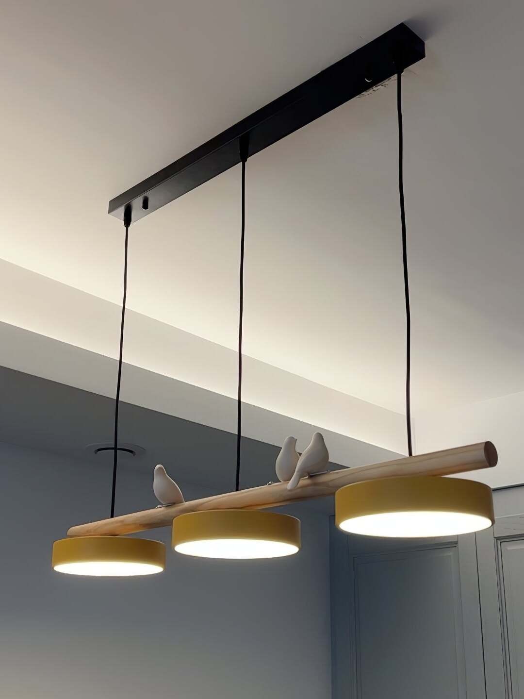 Creative Branch Bird Shaped Pendant Lamp G01