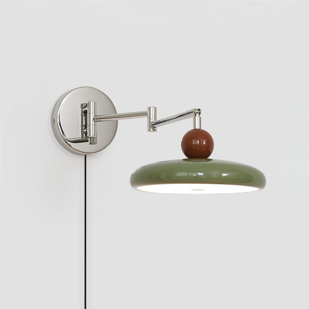 Swing Arm Bedside Plug In Wall Lamp M142