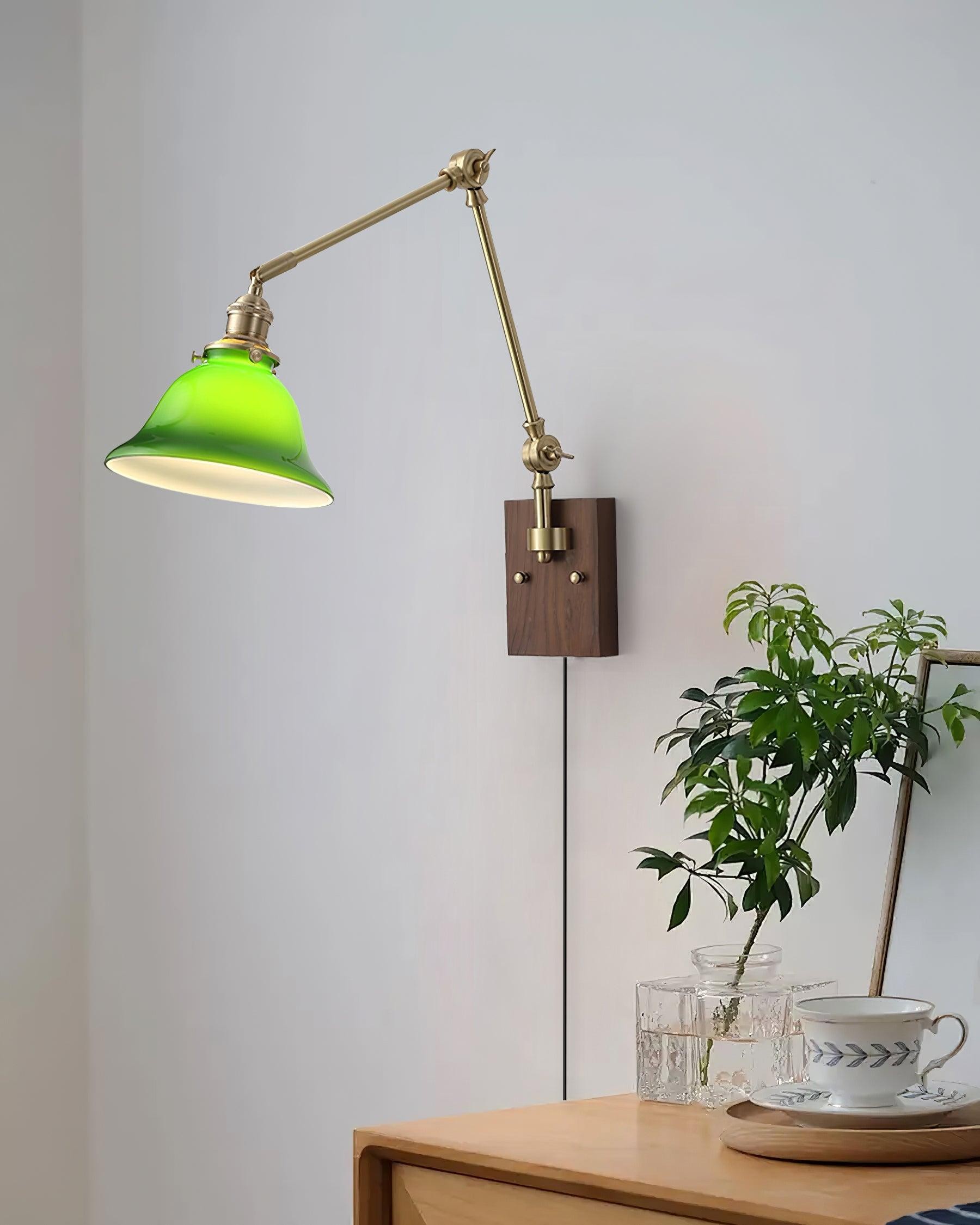 Banker Swing Arm Plug In Wall Light M188