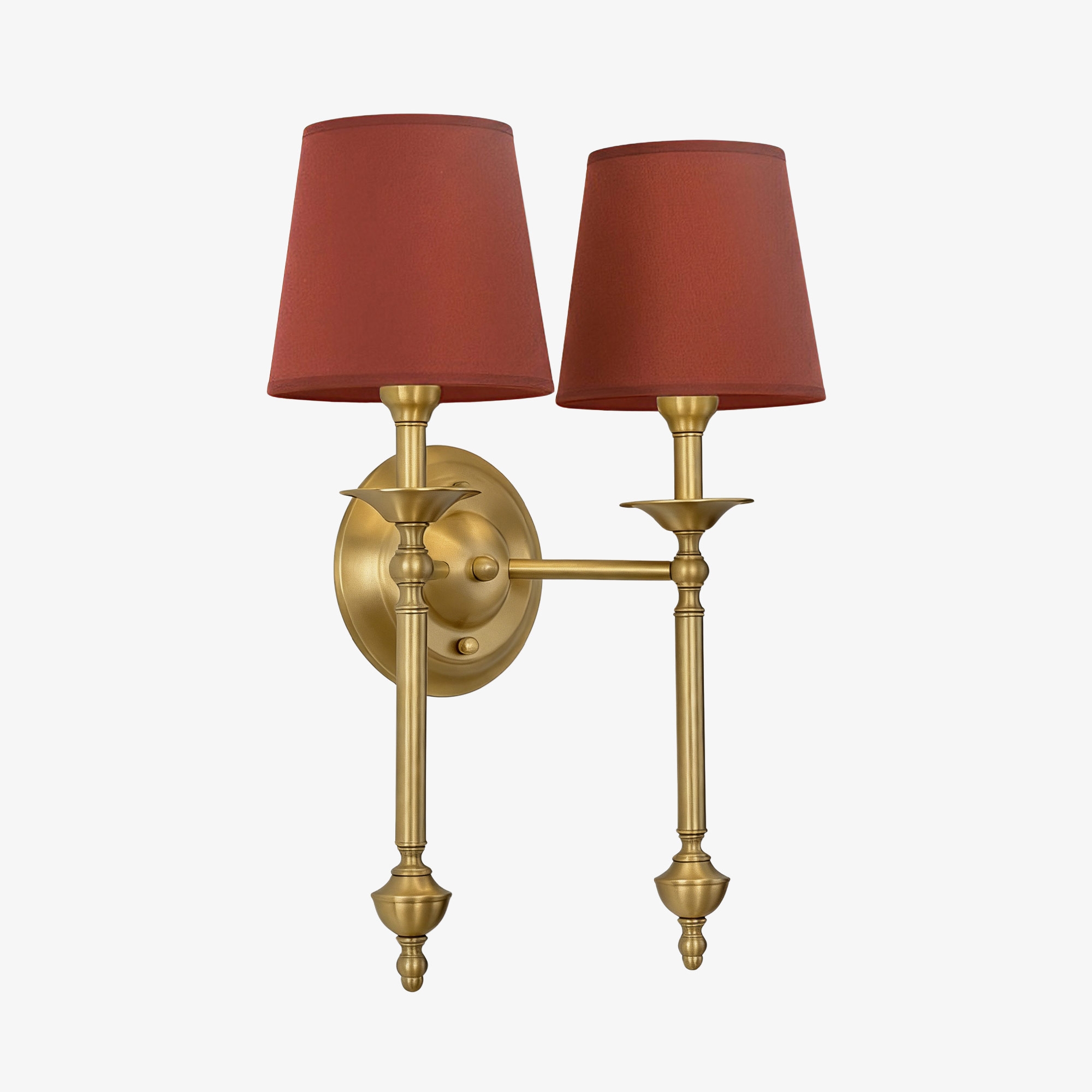 Arcuma Wall Lamp - Modern Copper and Fabric for Living Room T492