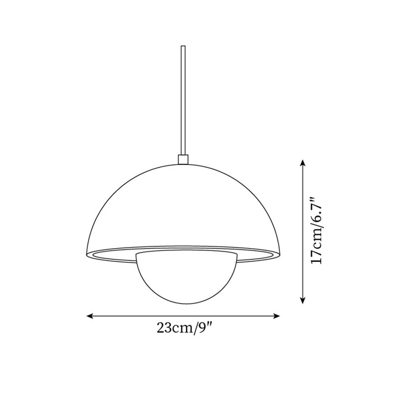Semicircular Pendant Lamp - Modern Travertine Living Room G70