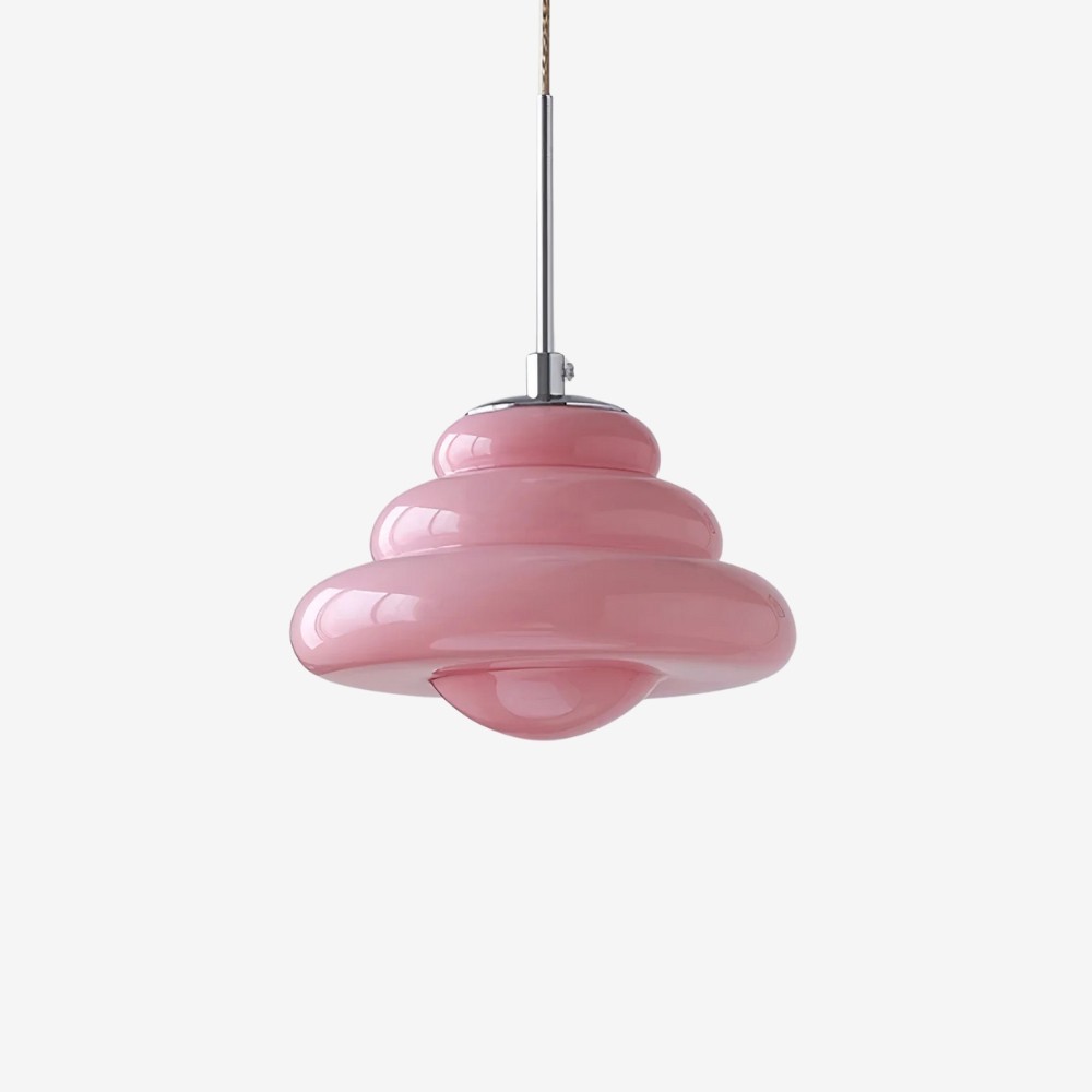 Tiered Pendant Lamp - Modern Glass and Metal for Dining Room S245