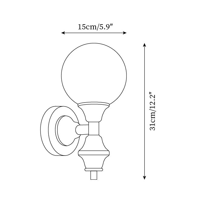 French Style Colored Wall lamp M187