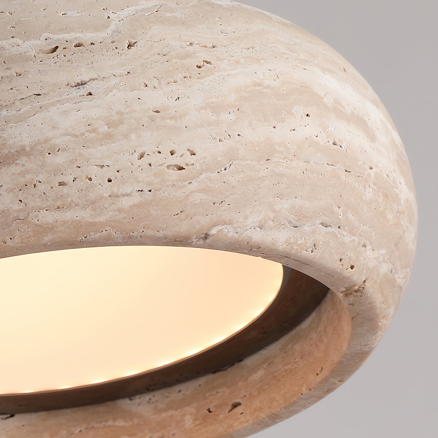 Travertine Drum Pendant Lamp T1832