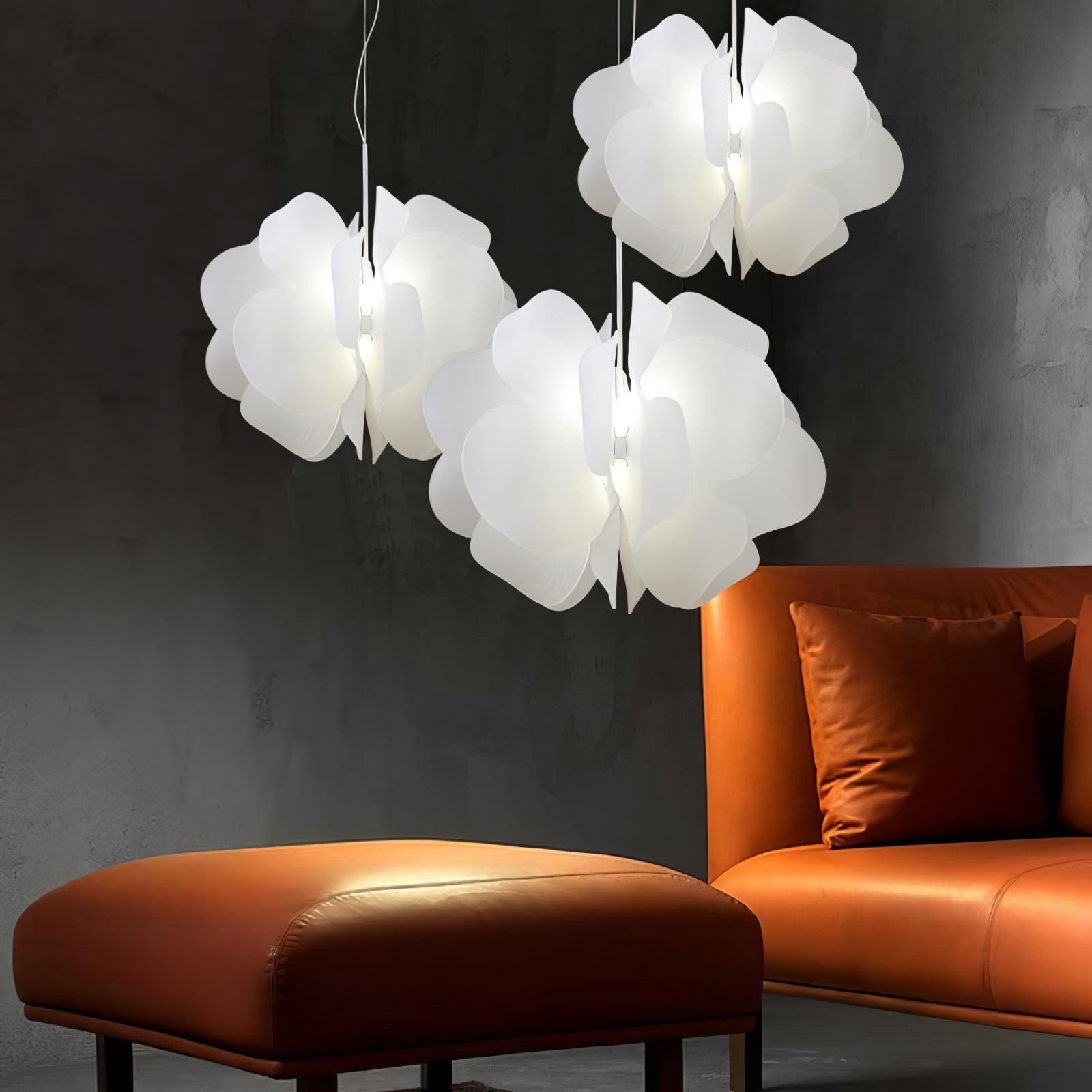 Modern Plastic Flower Design Pendant Lamp M527