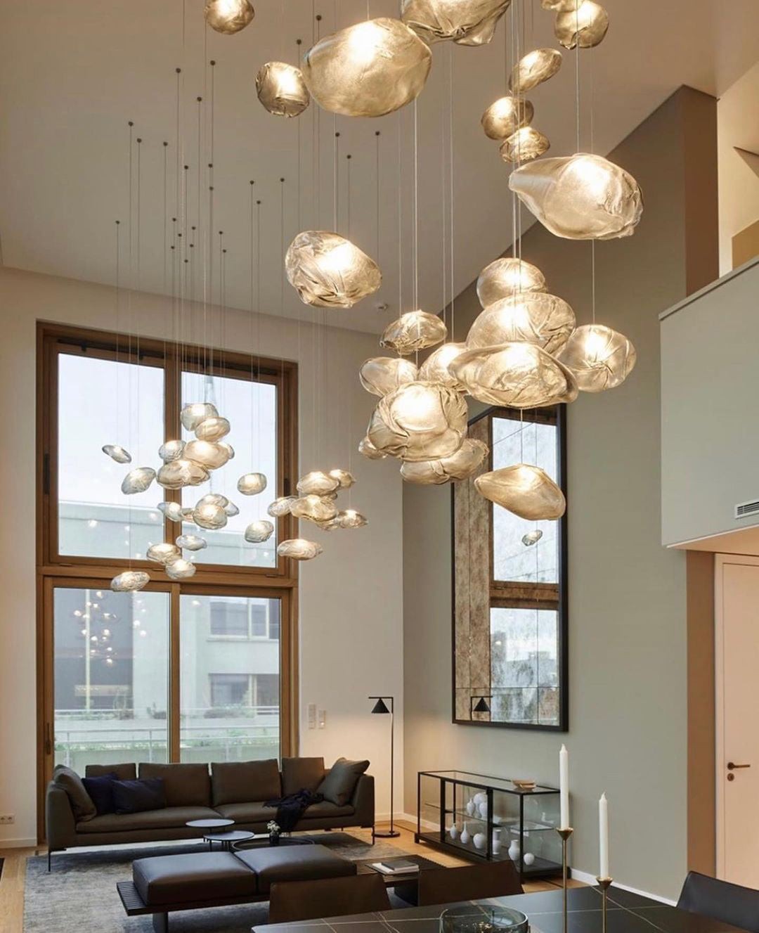 Multi-Head Irregular Glass Bubble Chandelier M79