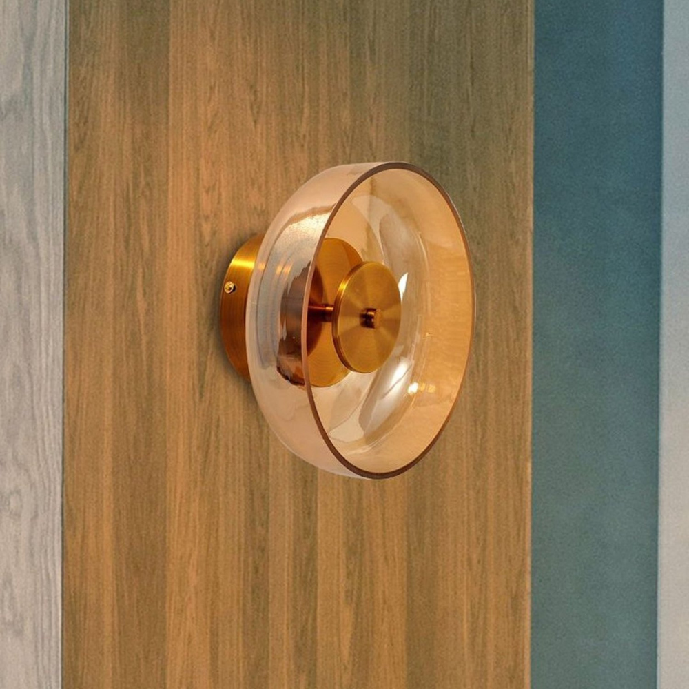 The Shimmering Glow Premium Minimalist Brass Wall Light T2072