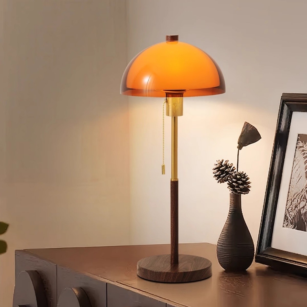 Afterglow Sunset Mushroom-Shaped Table Lamp - Acrylic Lamp for Bedroom S260