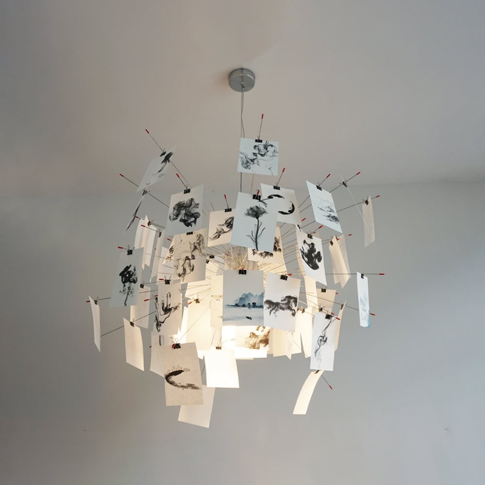 Renée Creative Picture Pendant Light Art Deco Bedroom Living Room T213