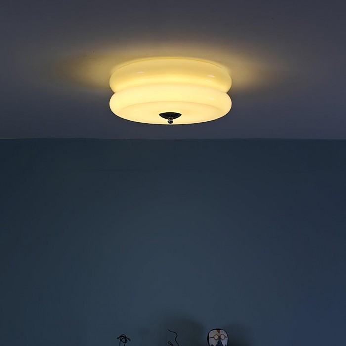 Vintage Glass Flush Mount Ceiling Light S115