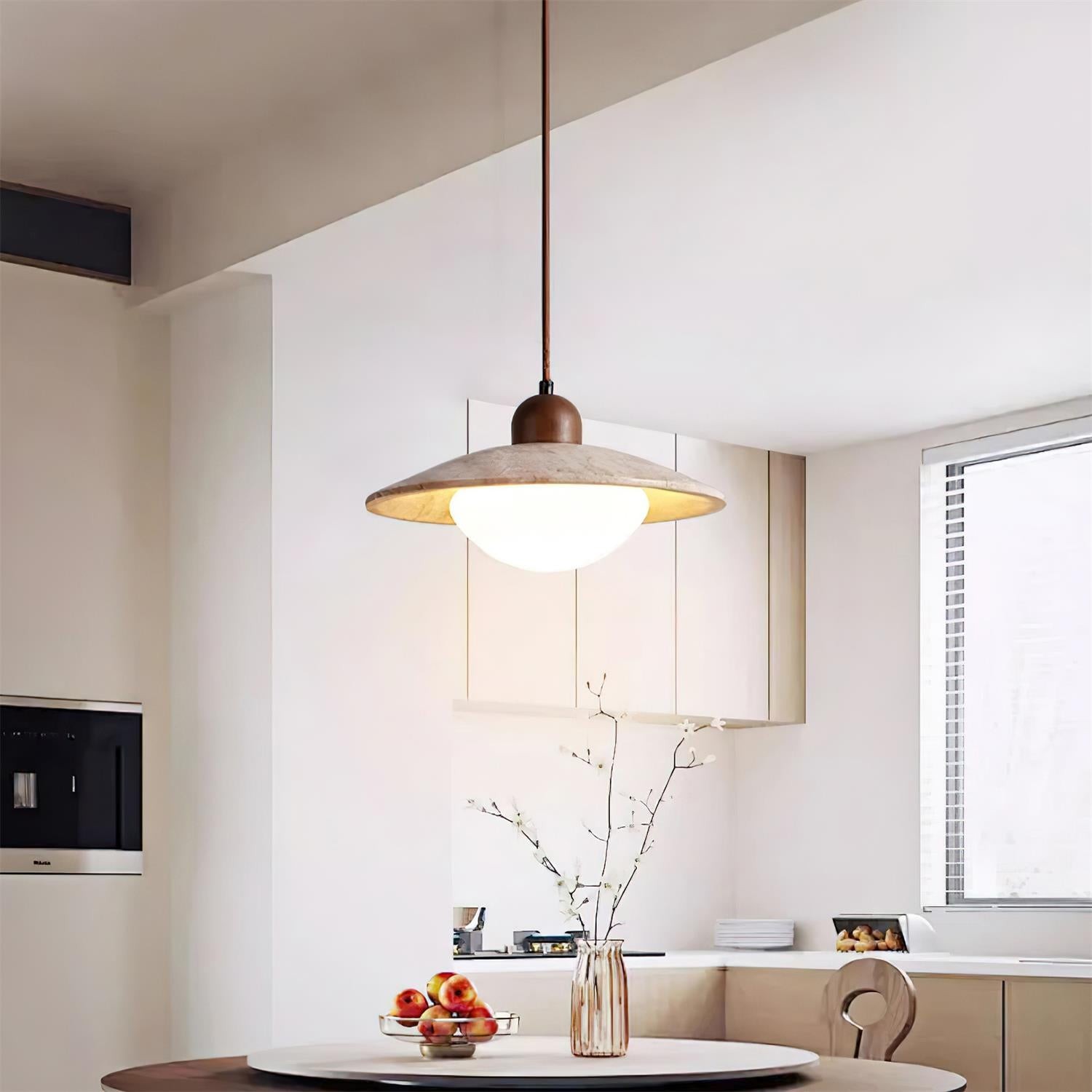 Wood Retro Wabi-Sabi Style Pendant Lamp M180