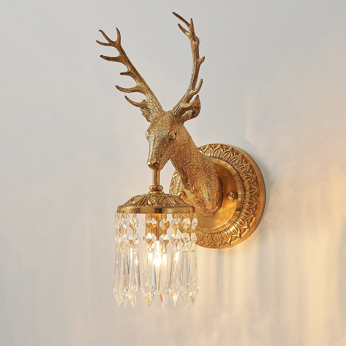 Antler Crystal Wall Lamp T1964