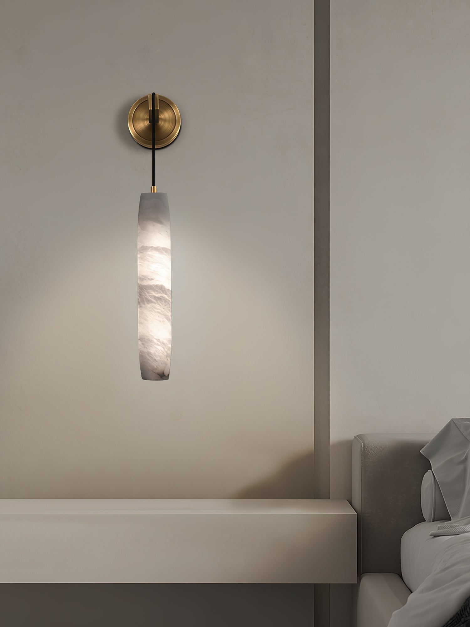 Alabaster Flute Wall Lamp T1661