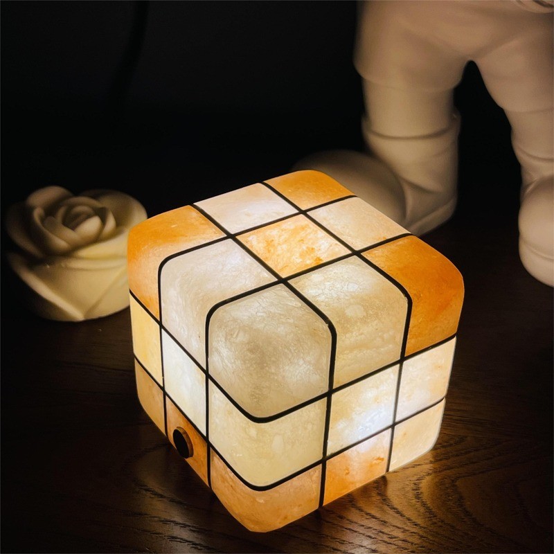 Cube Rechargeable Salt Mineral Night Light