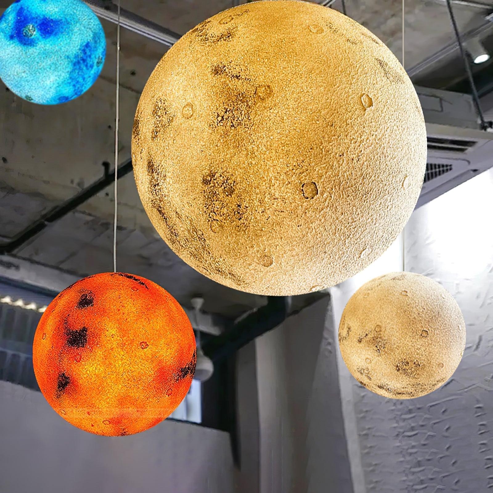Planetary White Moon Chandelier Suitable For Living Room M584