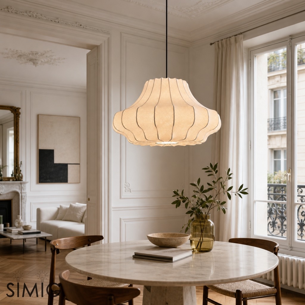 Modern Art Pendant Lamp - Cocoon Shade for Dining Room