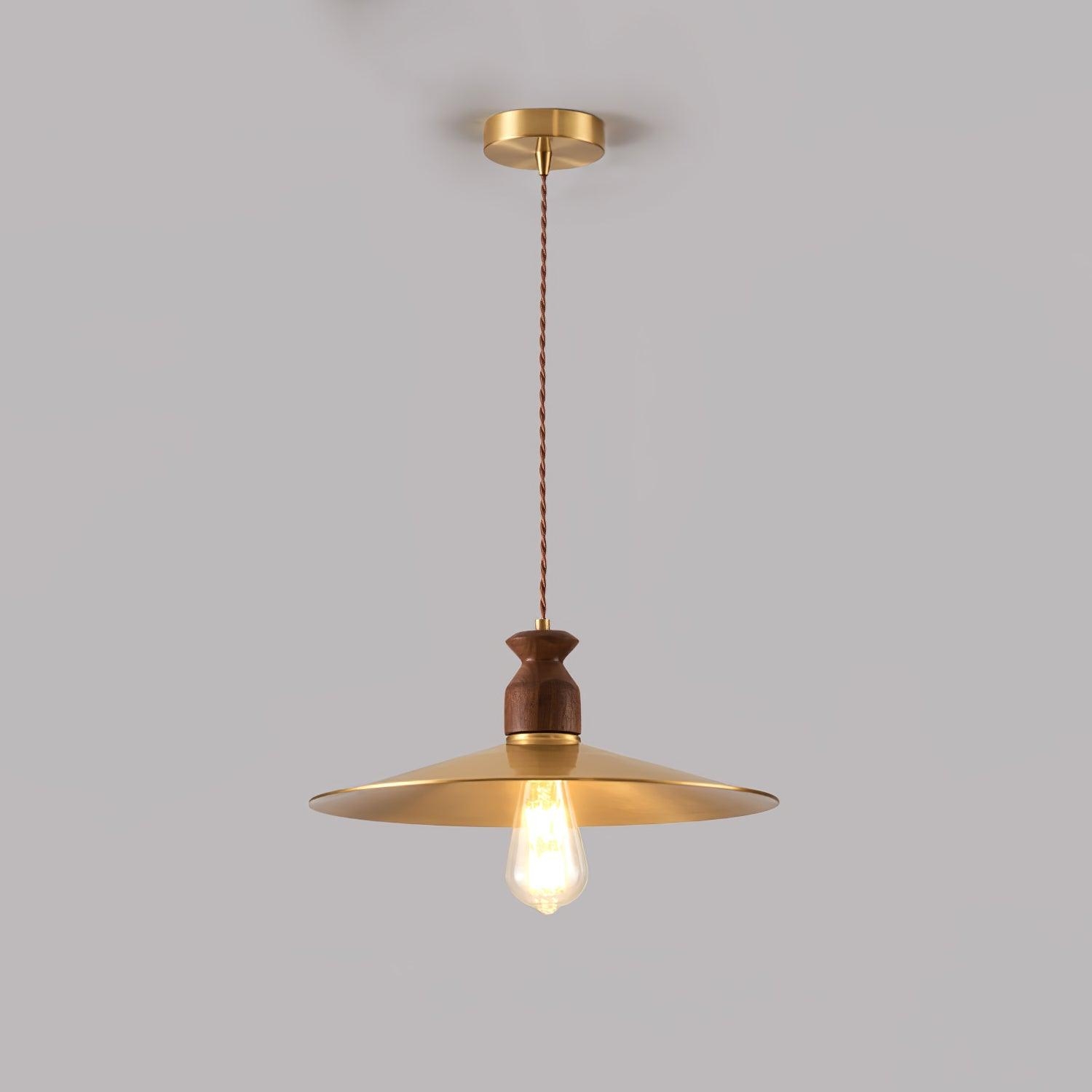 Brass Crest Pendant Light T1581