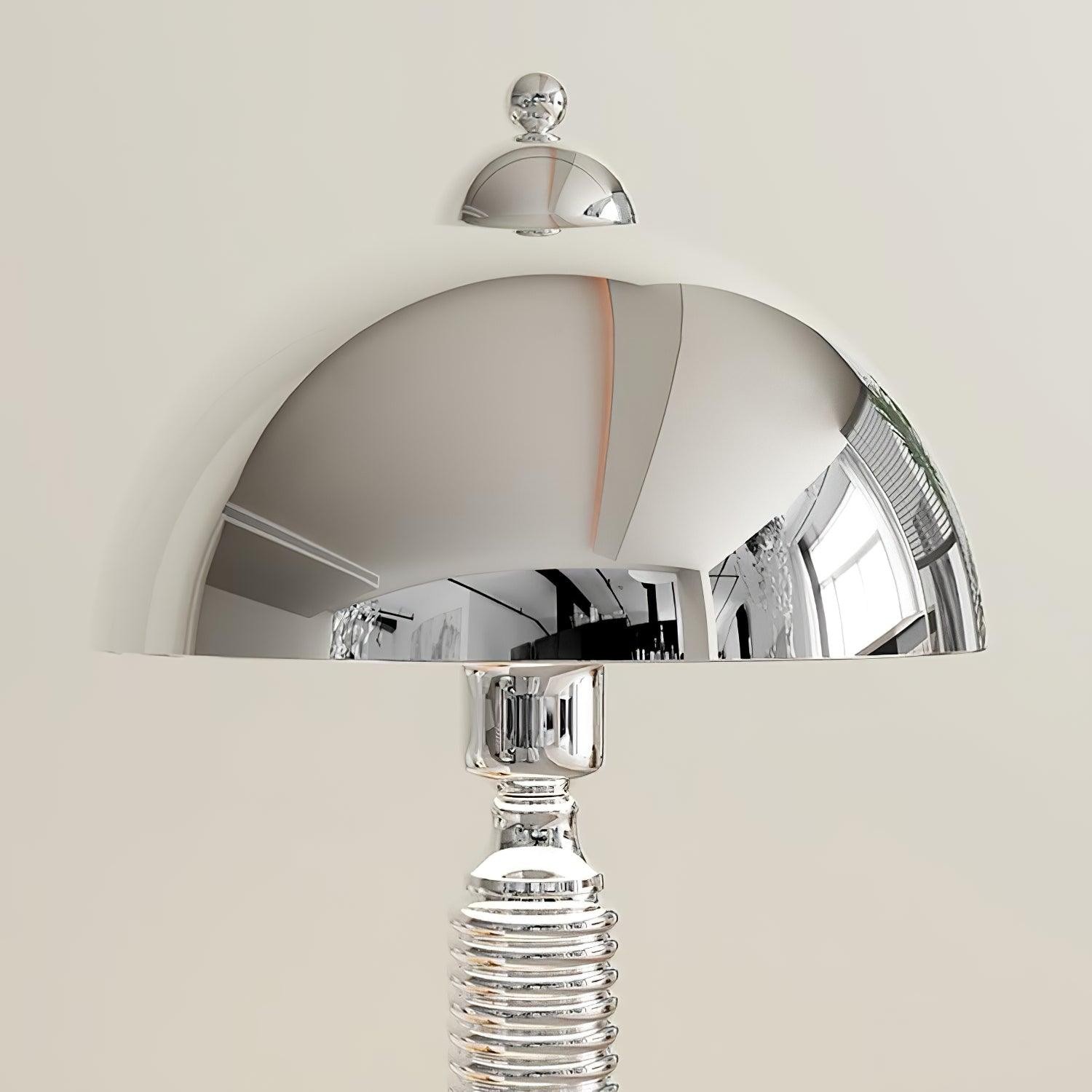 Nordic Iron Round Shade Pleated Base Table Lamp M260