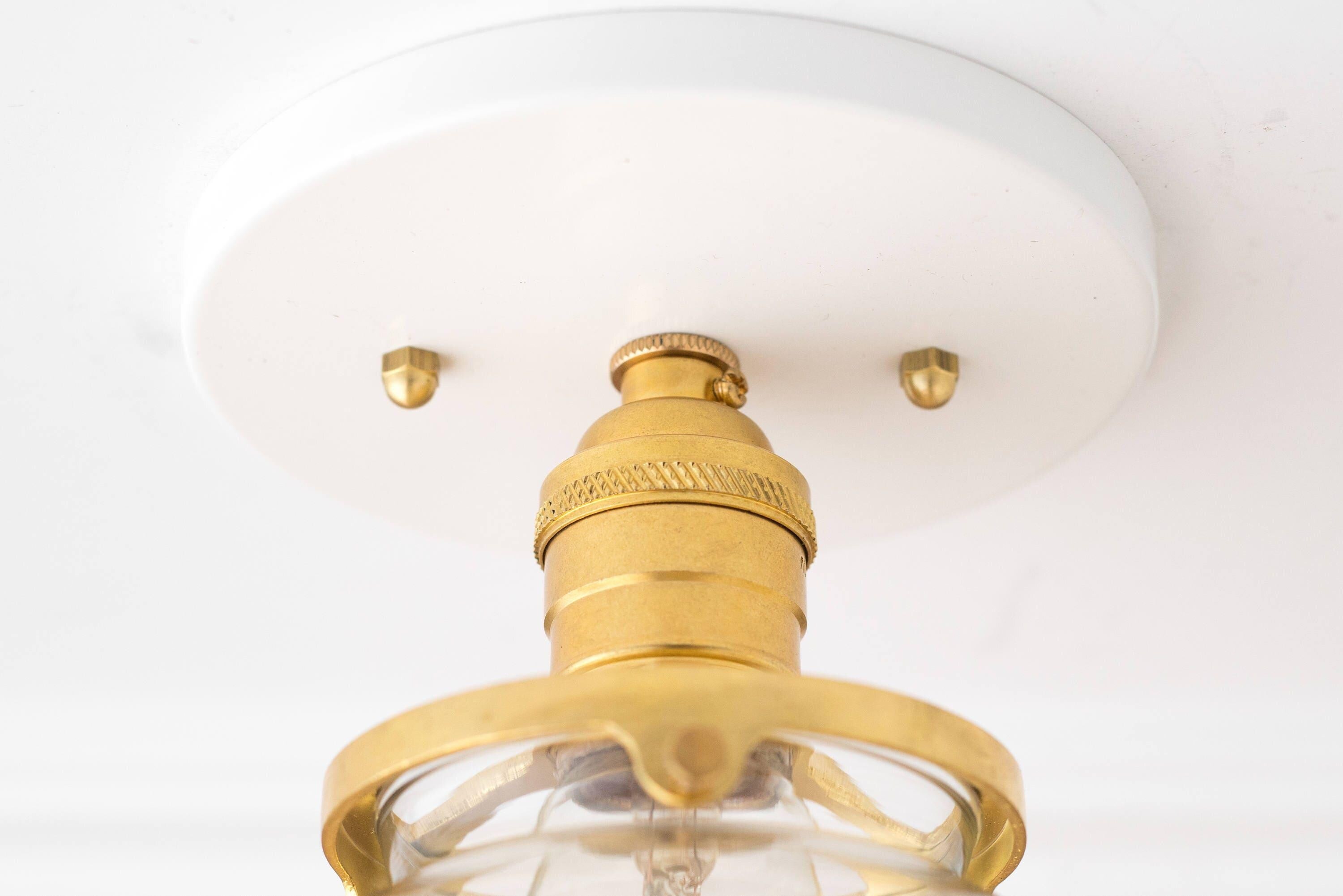Glorica Glass Retro Globe Ceiling Light - Vintage Industrial Home Lighting T369