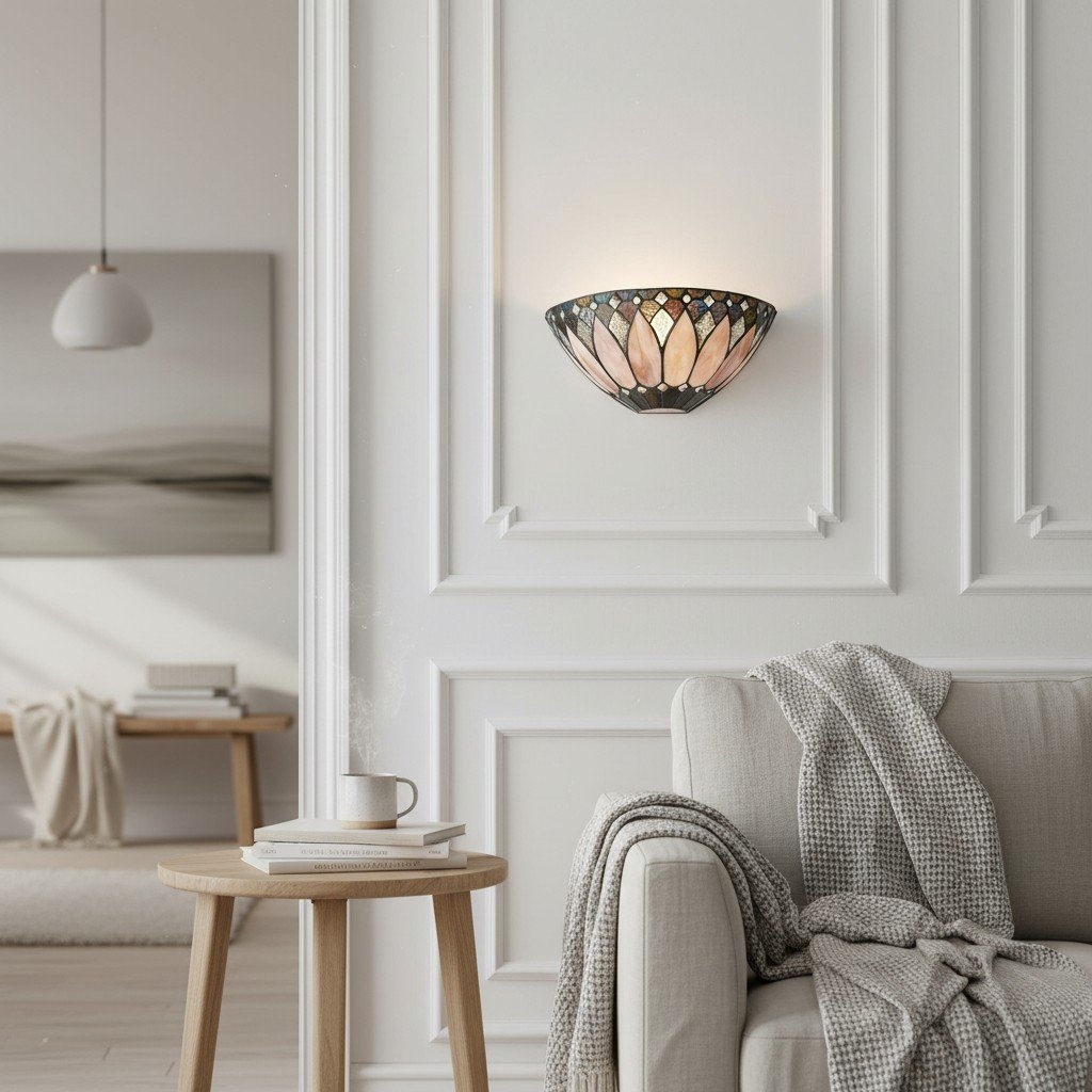 TF Brooklyn Bevelled Glass Wall Light - Stylish Art Deco Wall Sconce for Hallway T639