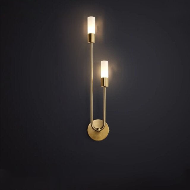 Modern Copper U-Shape Luster LED Wall Lamp M39