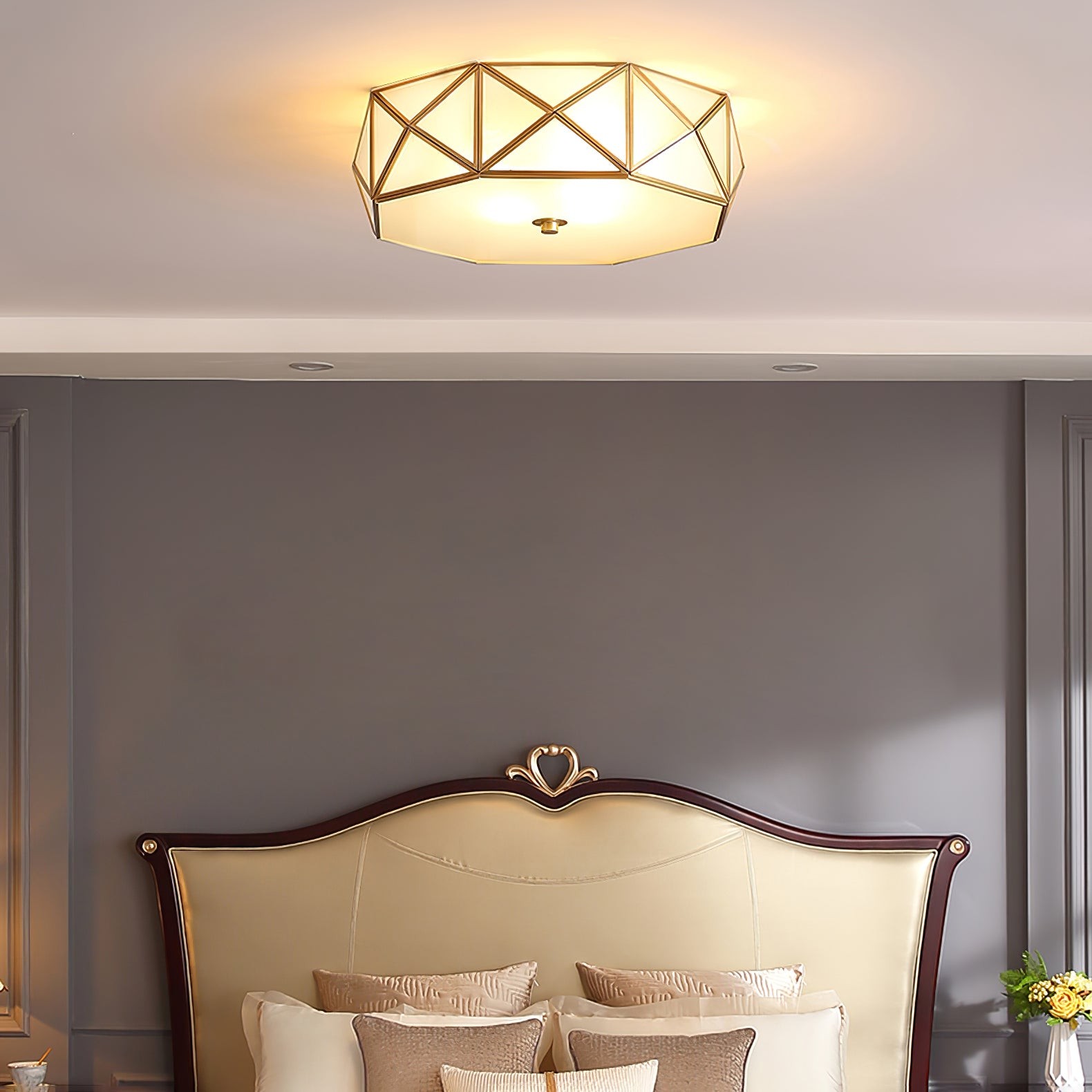 Geometric Shaped Flush Ceiling Light M452