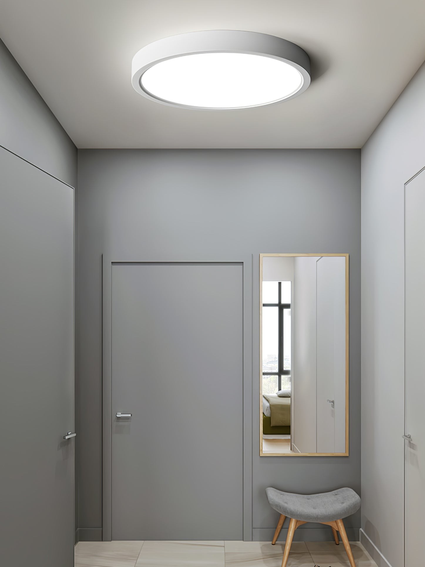 Minimalist Modern Round Acrylic Ceiling Light For Bedroom M395