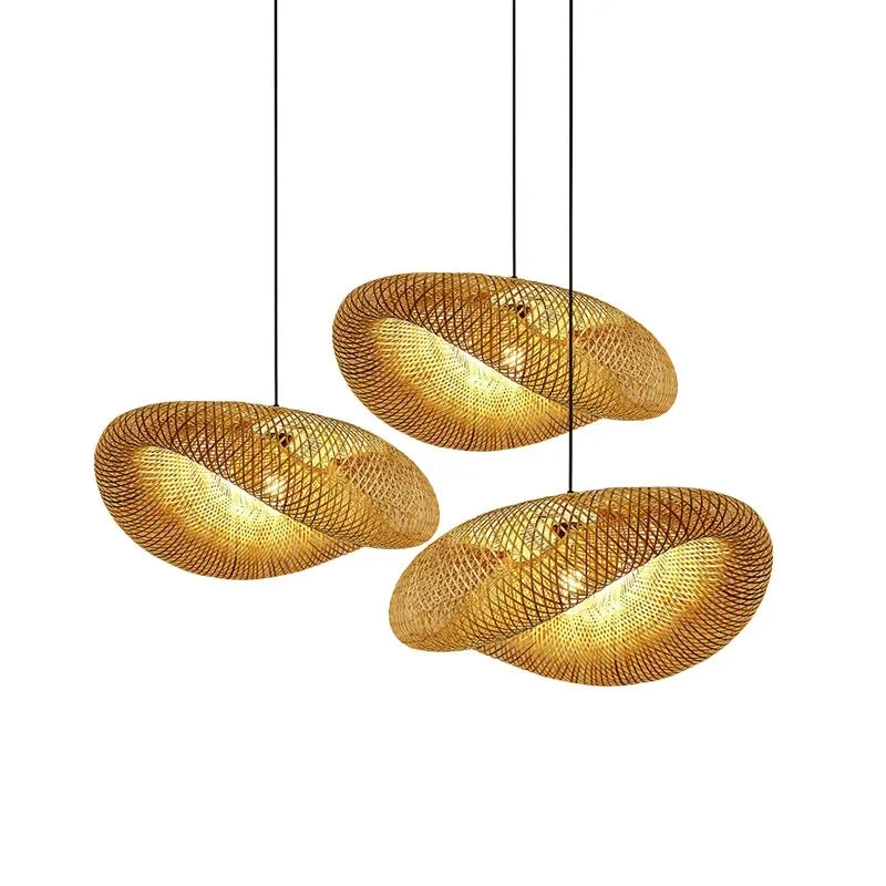 Aira Handwoven Natural Bamboo Pendant Light T1997