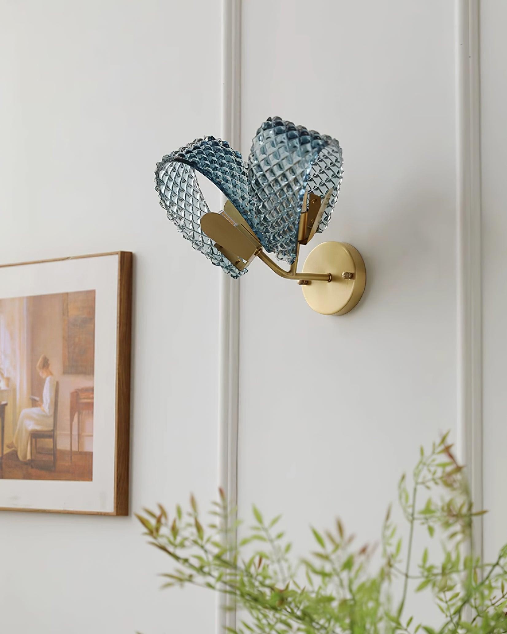 Creative Light Luxury Blue Ribbon Wall Lamp M182