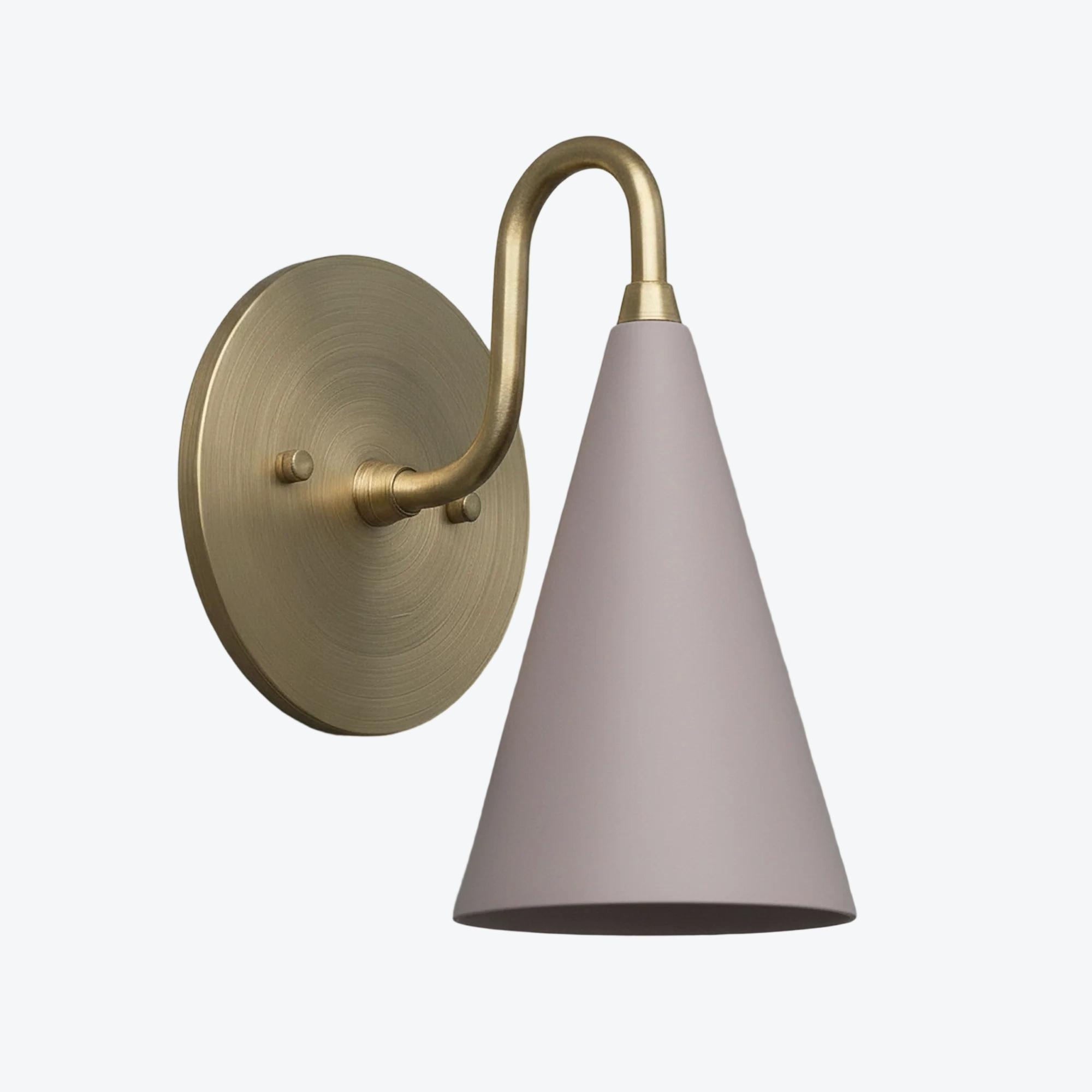 Curva Elegant Taper Shade Wall Sconce - Contemporary Accent for Living Room T780