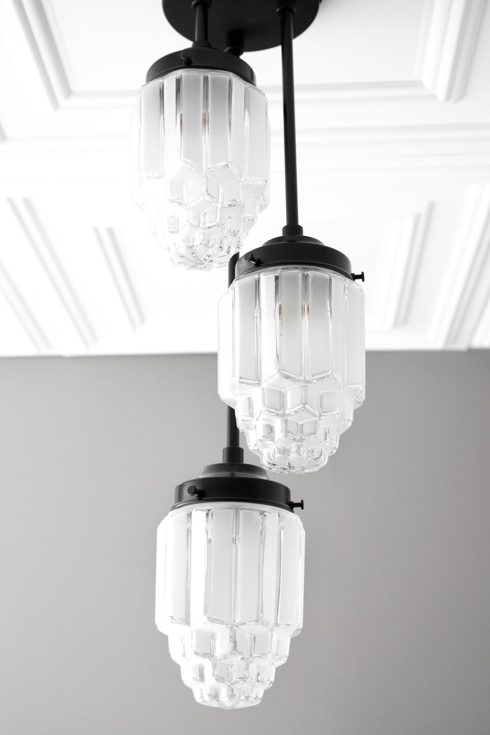 Tierlux Glass Pendant Light - Art Deco Globe Design T347