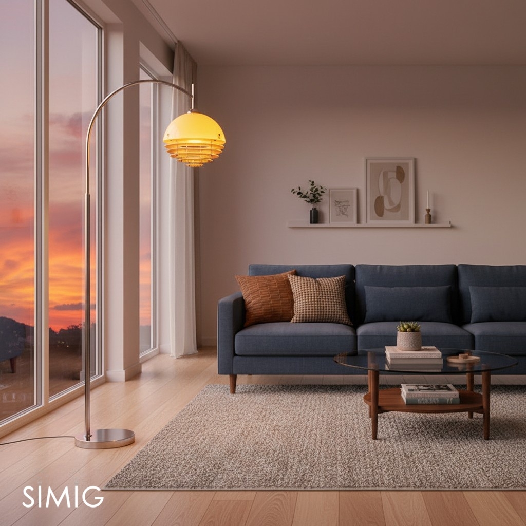 Afterglow Sunset Tiered Floor Lamp - Modern Lamp for Living Rooms G77