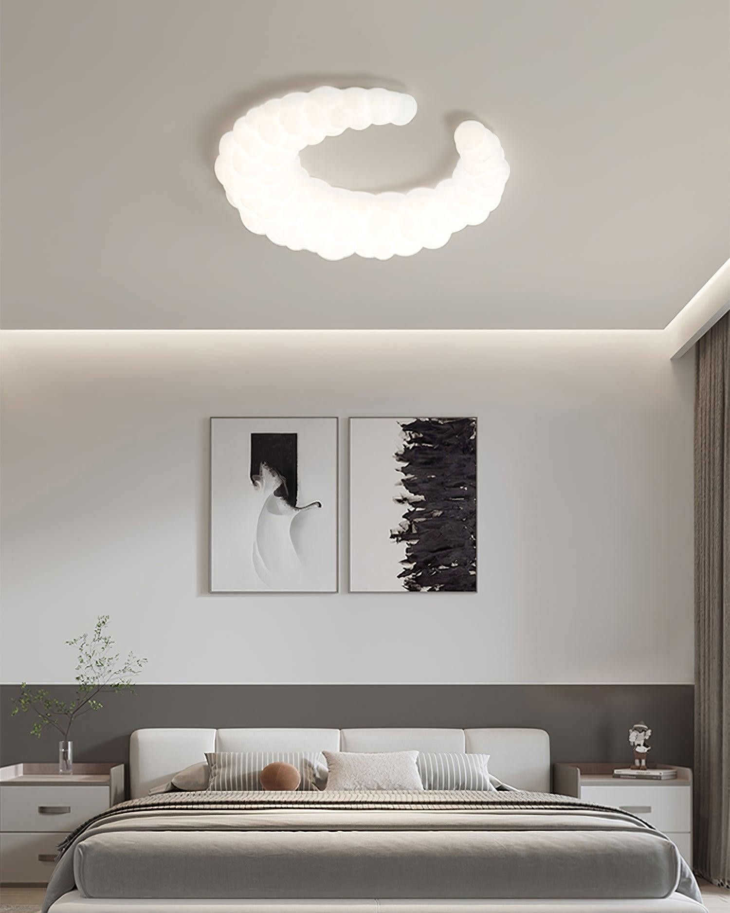 Cream Style Moon Ceiling Lamp M478