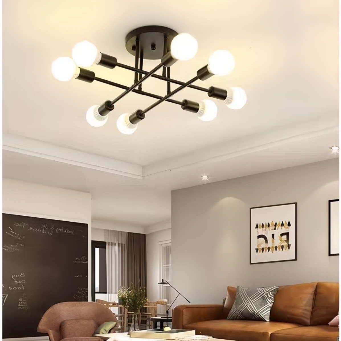 Nordic Semi Flush Mount Sputnik Ceiling Lamp S126