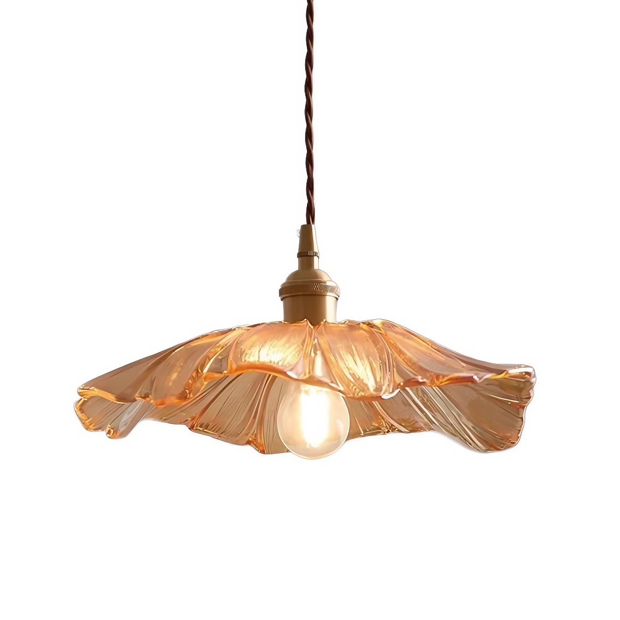 Tiffany Lotus Glass Pendant Light for Living Room S08