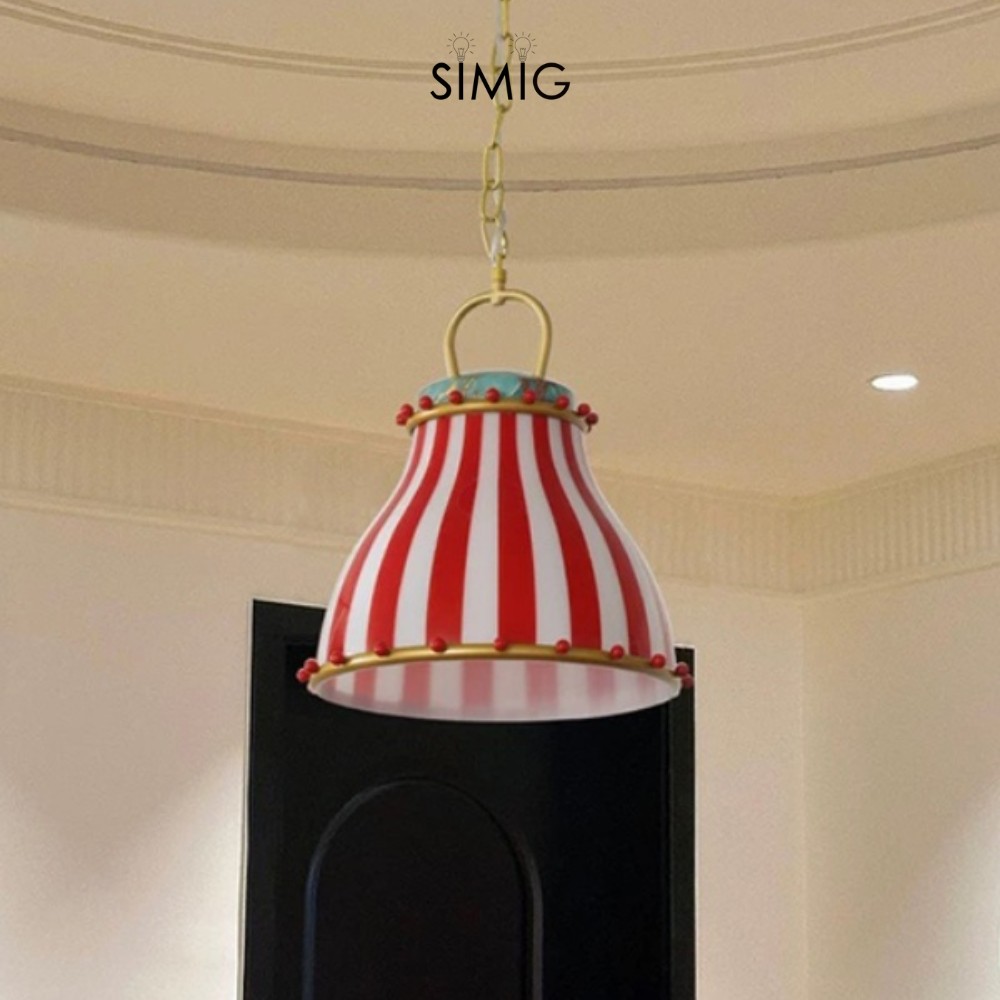 Festilo Circus Striped Glass Pendant for Dining & Living Spaces M66