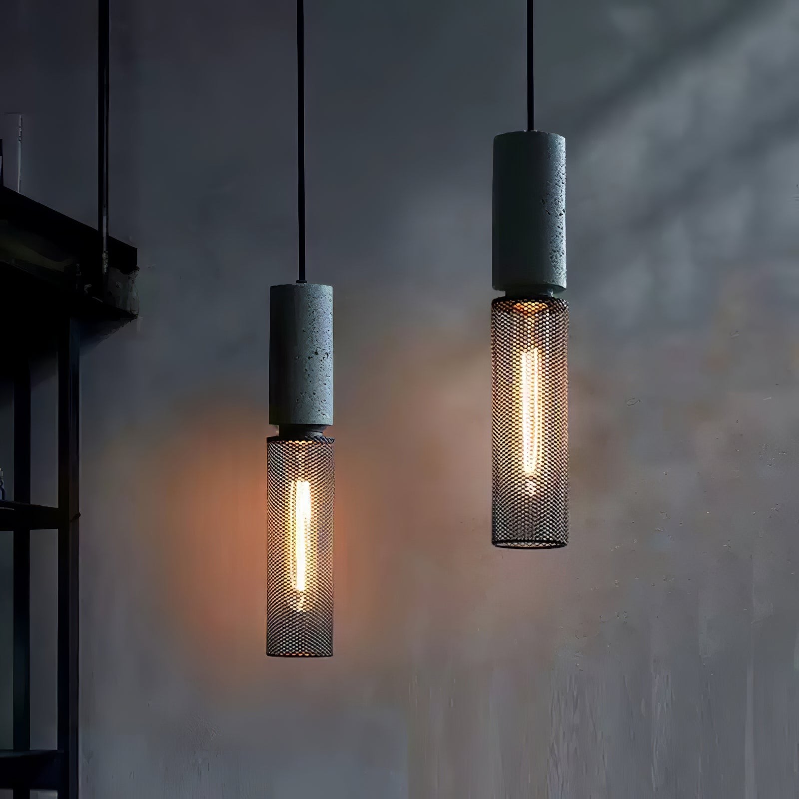 Cement Mesh Pendant Light M566