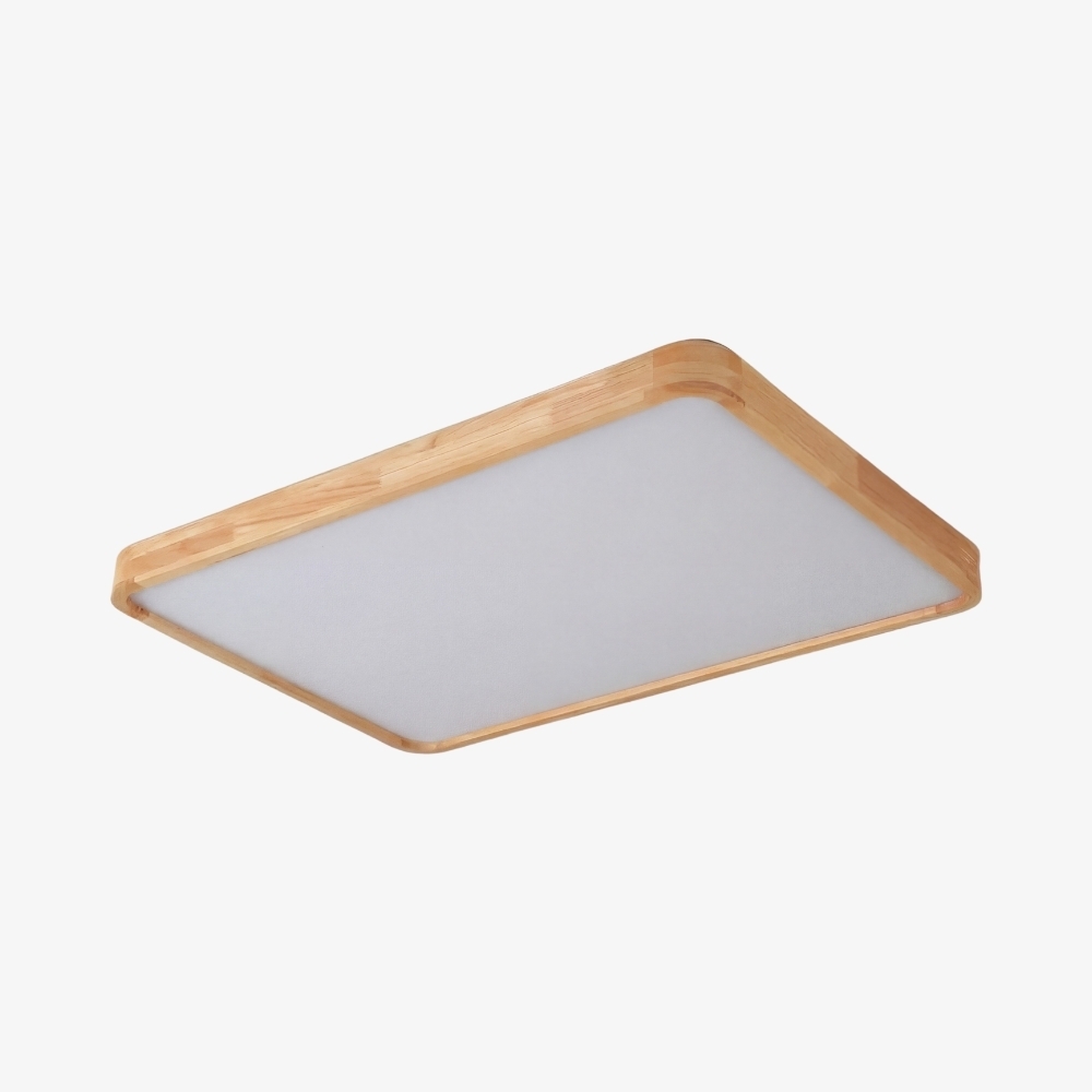 LignoForma Geometric Shape Ceiling Light - Contemporary Wood LED Ceiling for Bedroom and Lounge T1107