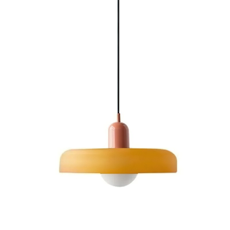 Morandi Glass Disc Orb Pendant Lamp S09