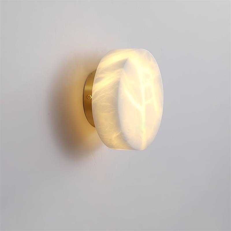 Cylindrical Alabaster Wall Lamp T1873
