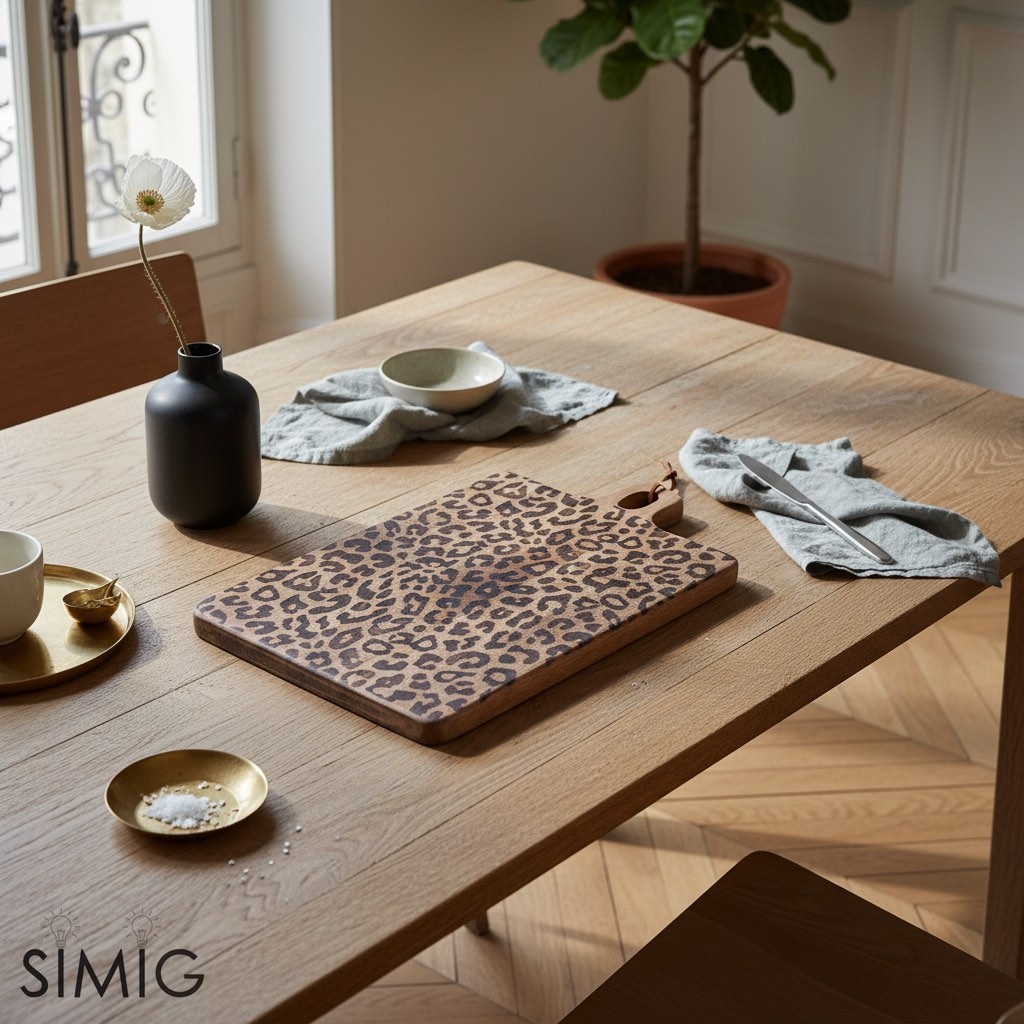 Lepwood Round and Square Leopard Board – For Entertaining Guests T1163