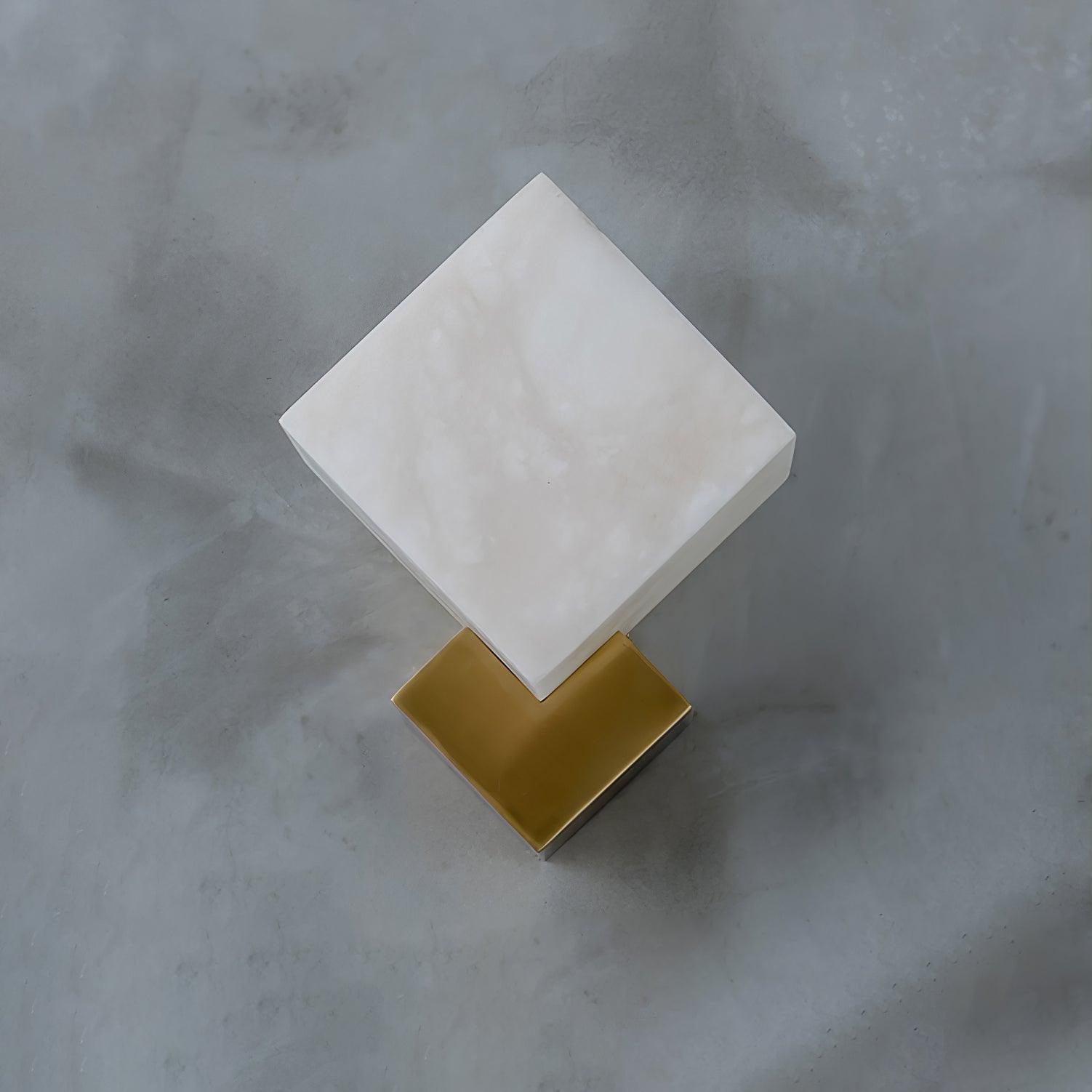 Block Alabaster Wall Sconce T1611