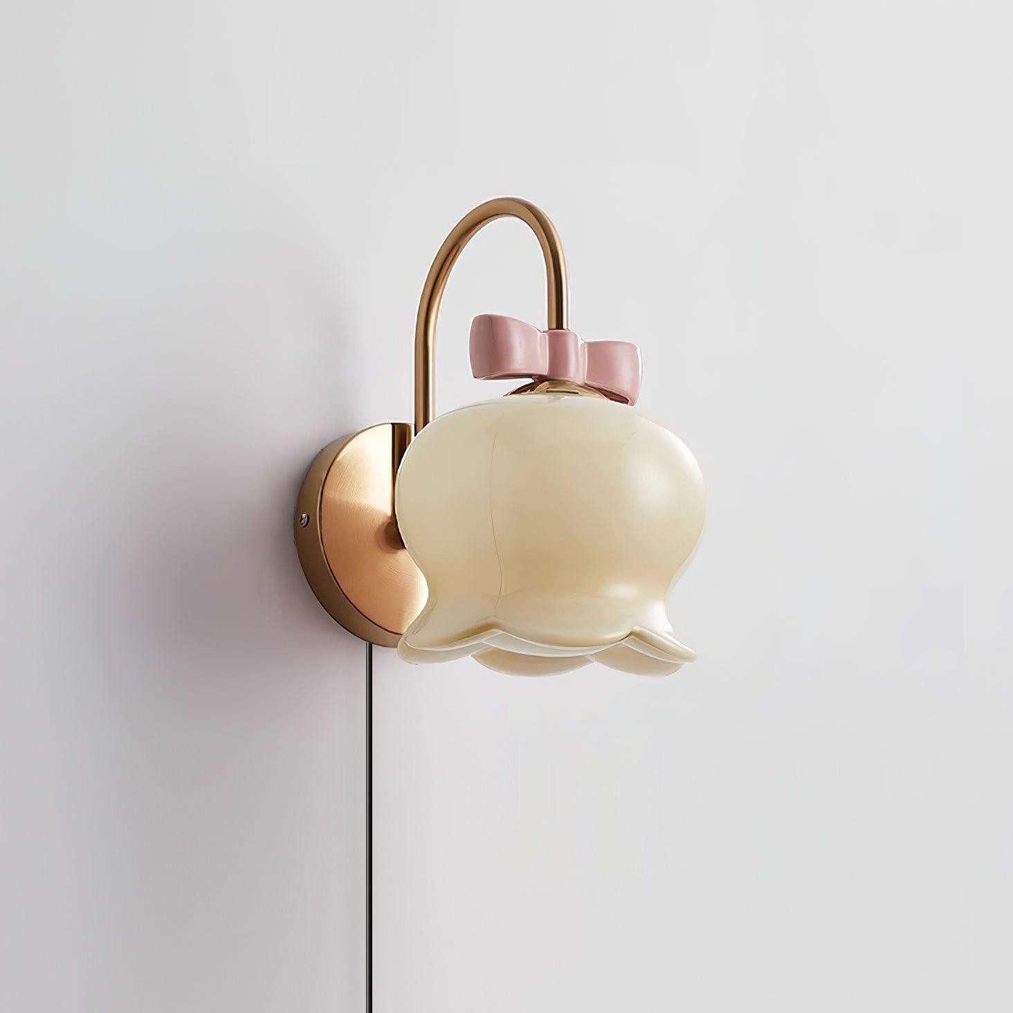 Cute Flowers Plug In Wall Lamp P047